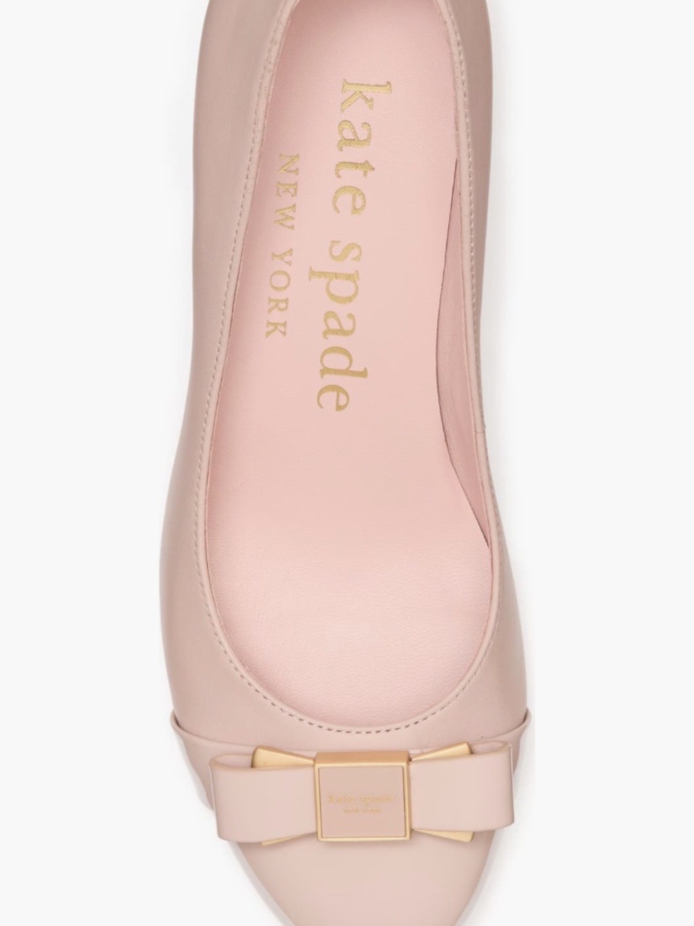 Kate Spade New York Bowdie Smooth Leather Ballet Pump - Picture 8 of 8
